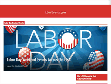 Tablet Screenshot of labordayweekendevents.com